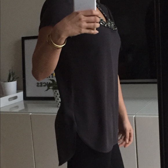 Gray date night top - Picture 3 of 6